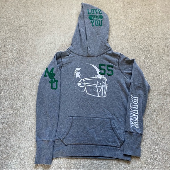 Victoria's Secret Tops - Victoria’s Secret PINK Collegiate Collection - Michigan State Spartans Hoodie